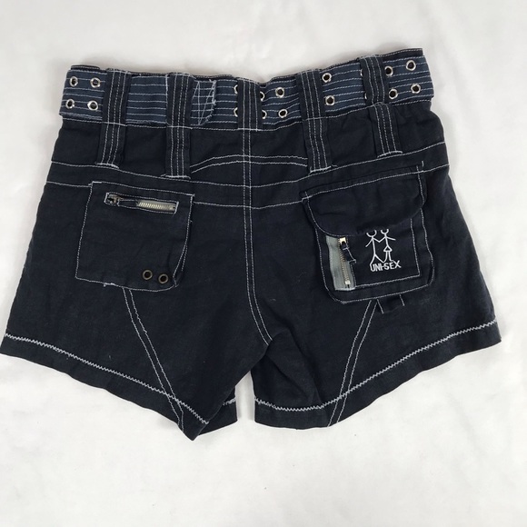 Johnny Was Blue Linen Cargo Shorts (2) NWT - Picture 2 of 6